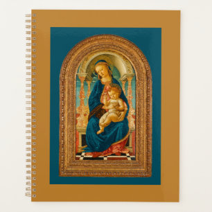Botticelli (1445-1510) Madonna & Child Enthroned  Planner