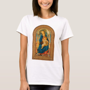 Botticelli (1445-1510) Madonna & Child Enthroned  T-Shirt