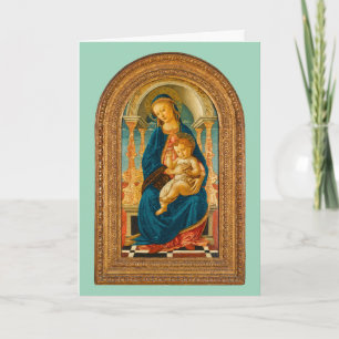 Botticelli (1445-1510) Madonna & Child Enthroned  Thank You Card
