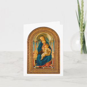Botticelli (1445-1510) Madonna & Child Enthroned  Thank You Card