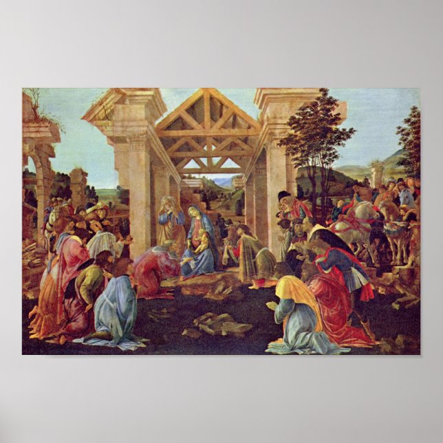 Botticelli-Adoration of the Magi (Washington) Poster (Front)