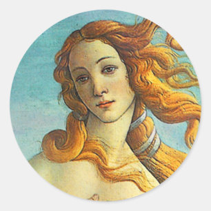 Botticelli Birth of Venus Classic Round Sticker