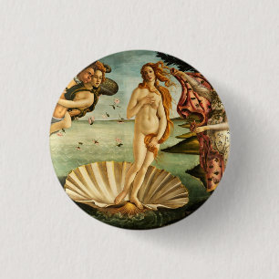 Botticelli Birth Of Venus Renaissance Art Painting 3 Cm Round Badge