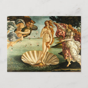Botticelli Birth Of Venus Renaissance Art Painting Postcard