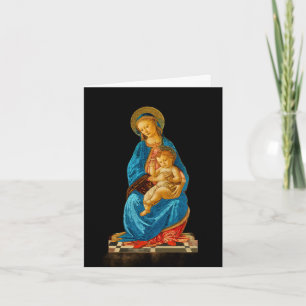 Botticelli Madonna and Child Enthroned Card