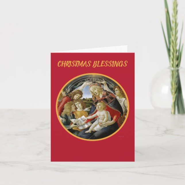 Botticelli Madonna and Jesus Magnificat Card (Front)