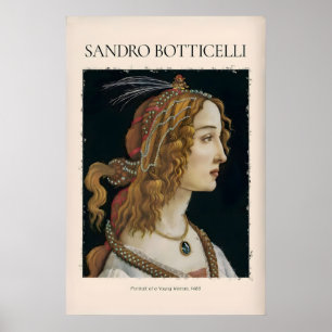 Botticelli Portrait of a Young Woman Simonetta Poster