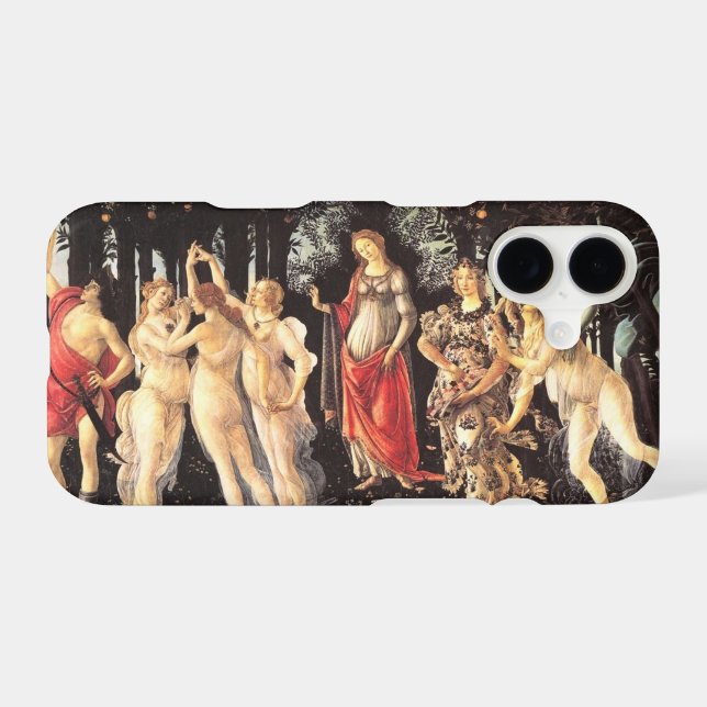 Botticelli Primavera /Allegory of Spring iPhone Case (Back Horizontal)