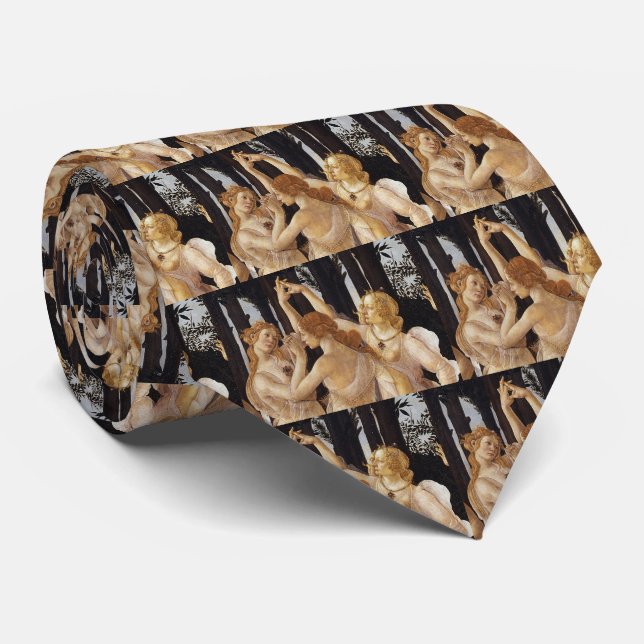 Botticelli , “Primavera - Three Graces” Tie (Rolled)