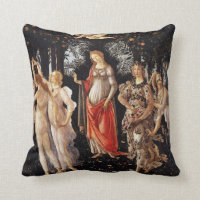 Botticelli Primavera Throw Pillow