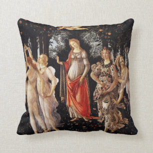 Botticelli Primavera Throw Pillow