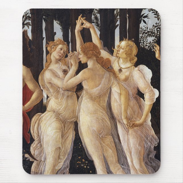 Botticelli , “primavera tri” mouse pad (Front)