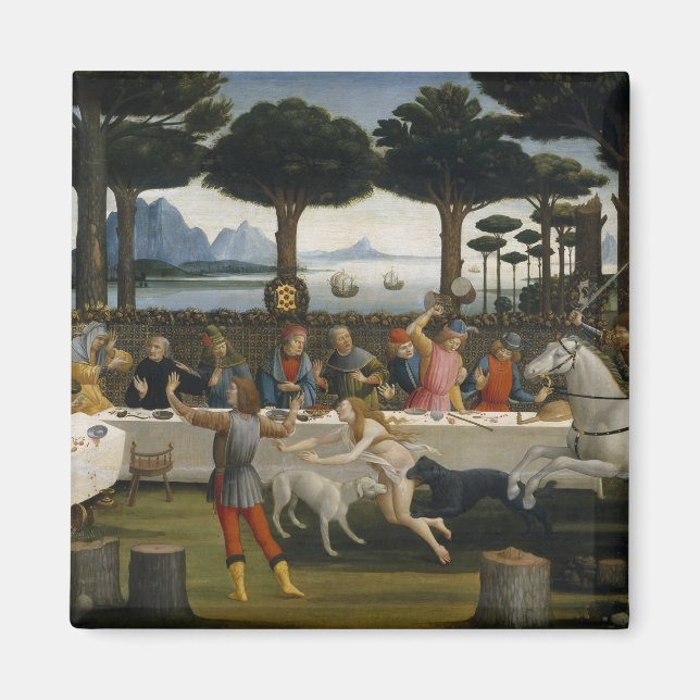 Botticelli Renaissance Painting Magnet (Front)