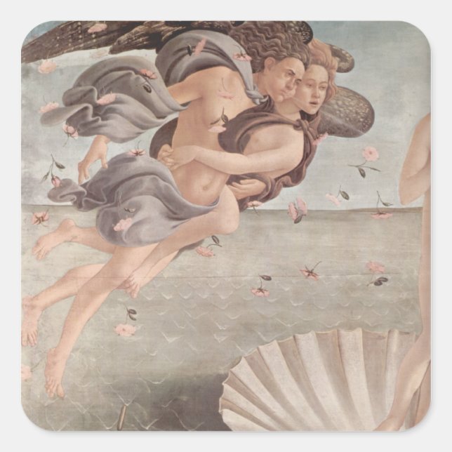 Botticelli Renaissance Painting Square Sticker (Front)