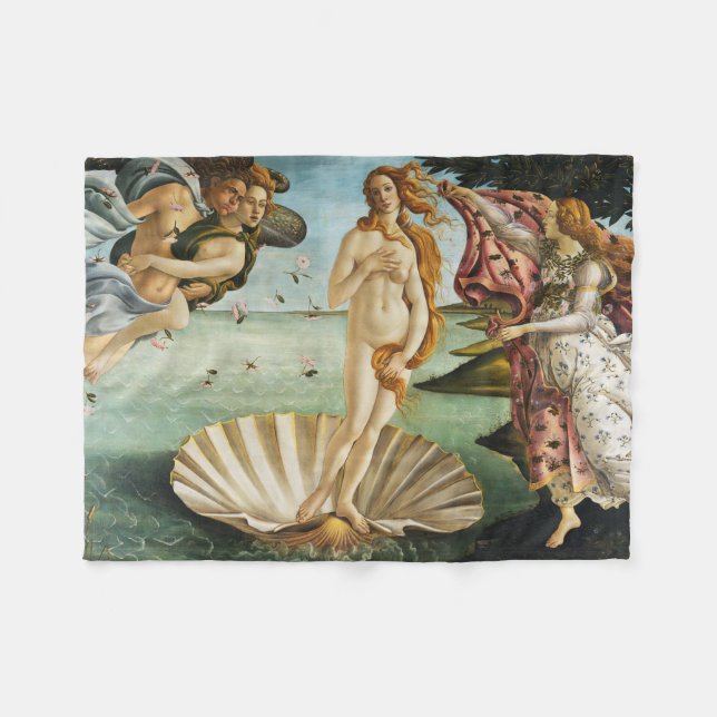 BOTTICELLI - The birth of Venus 1483 Fleece Blanket (Front (Horizontal))