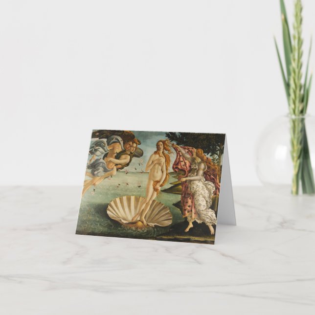 Botticelli The Birth of Venus Note Card (Front)