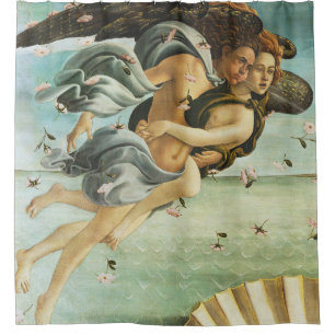 Botticelli "The Birth of Venus - Zephyr & Chloris" Shower Curtain