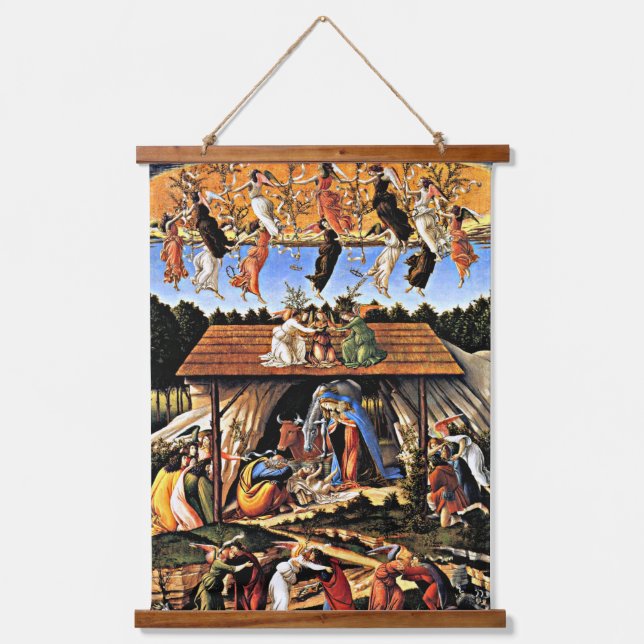Botticelli - The Mystical Nativity Hanging Tapestry (Front)