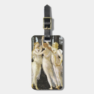 Botticelli Three Graces Renaissance Fine Art Luggage Tag