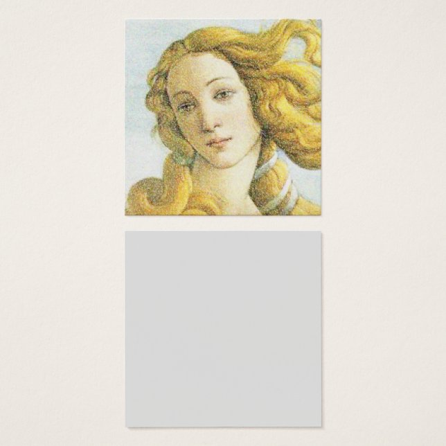 Botticelli Venus face and blonde hair (Front & Back)