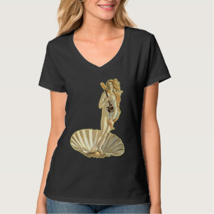 Botticelli Venus With Electric Guitar Rock Guitari T-Shirt