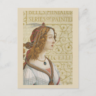 Botticelli Woman Postcard