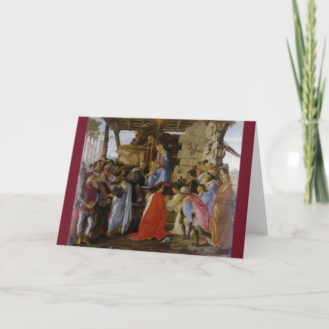 Botticelli's Adoration of the Magi Christmas Card (Front)