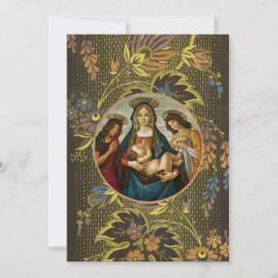 Botticelli's Madonna And Child Invitation