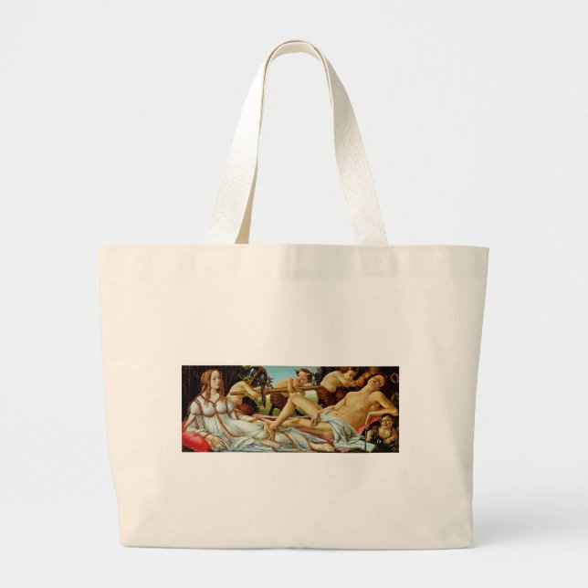 Bottichelli's Venus and Mars Large Tote Bag (Front)
