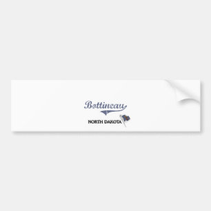 Bottineau North Dakota City Classic Bumper Sticker