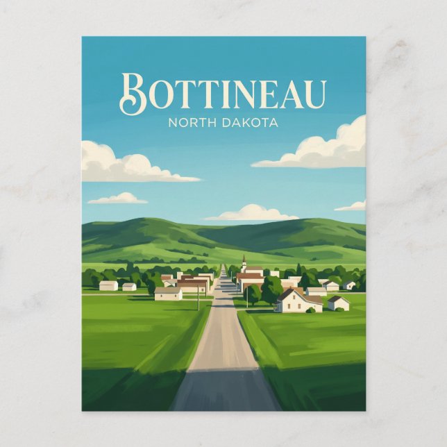 Bottineau USA Postcard (Front)