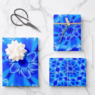 Bottle Cap Flower Pattern Wrapping Paper Sheet