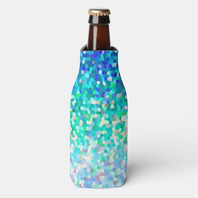 Bottle Cooler Mosaic Sparkley Texture (Bottle Front)