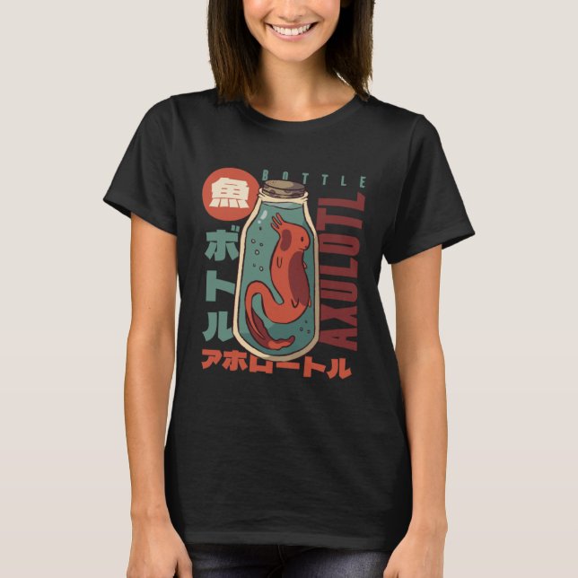 Bottle Cute Little Axolotl Pullover Hoodie (Front)