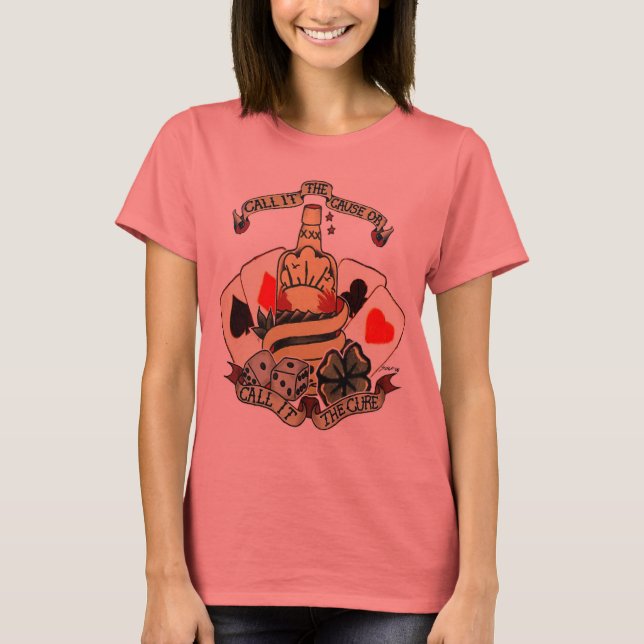 Bottle Design T-Shirt (Front)