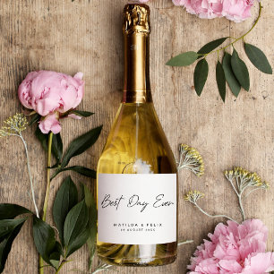 Bottle Labels Wedding   Best Day Ever Simple Label