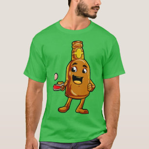 Bottle of beer as Beer Pong with Table tennis ball T-Shirt