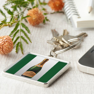 BOTTLE OF CHAMPAGNE KEY RING