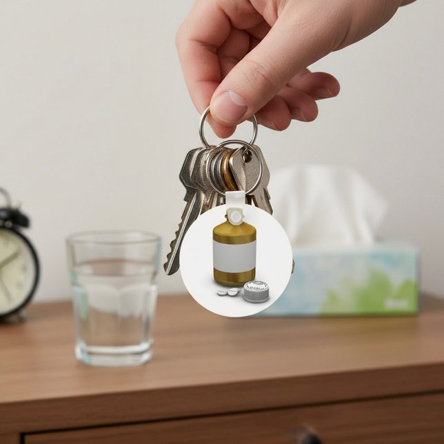Bottle Of Tablets Keychain (Creator Uploaded)