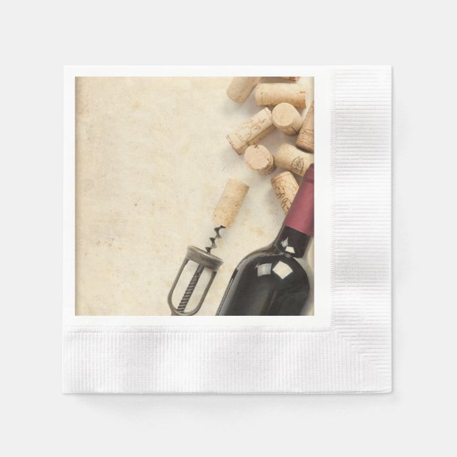 Bottle of Wine Napkin (Front)