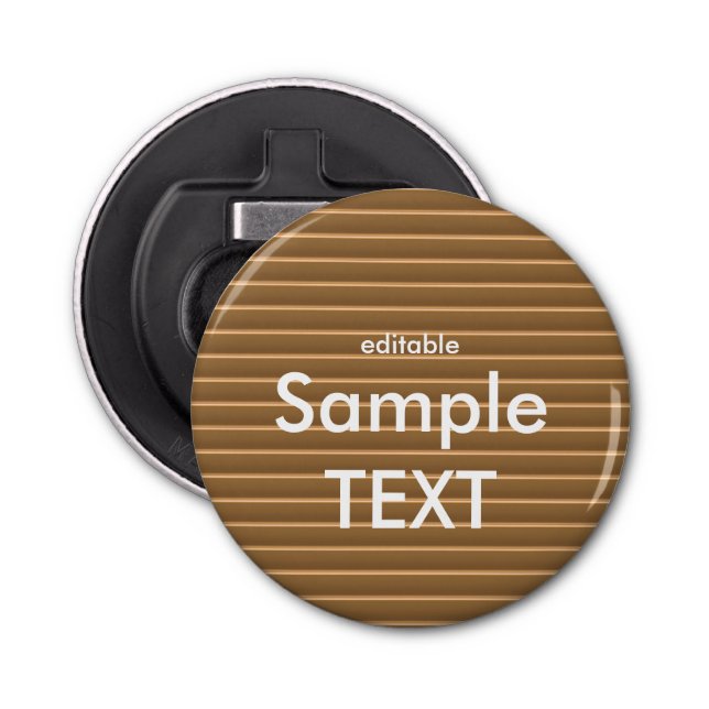 Bottle Opener  Customise this magnet-backed bottle (Front)