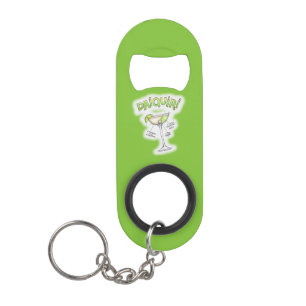 BOTTLE OPENER KEYCHAIN - DAIQUIRI RECIPE ART