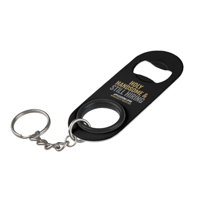 Bottle Opener Keychain For Single Christian Men (Front Angled)