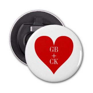 Bottle Opener Lover's Initials