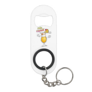 BOTTLE OPENER - PINA COLADA RECIPE COCKTAIL ART