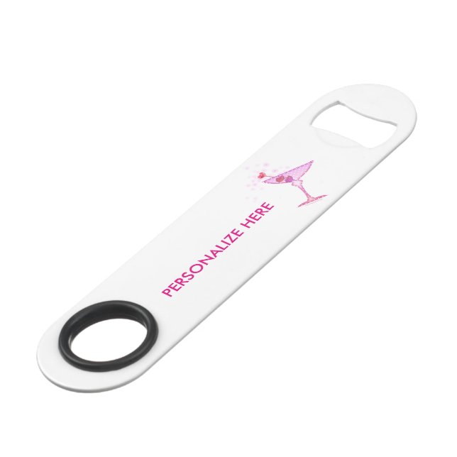 BOTTLE OPENER - PINK MARTINI (Front Angled)