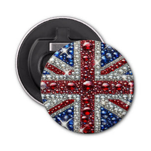 Bottle opener with British Colours Design