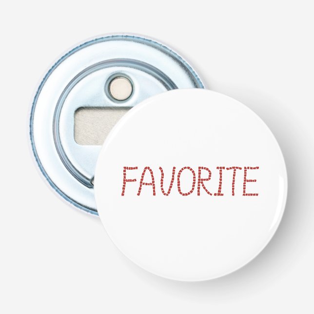 Bottle opener with 'favourite' (Front)