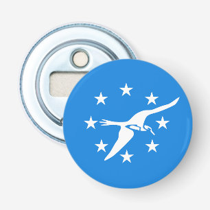 Bottle opener with Flag of Corpus Christi