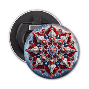 Bottle opener with Norwegian Colours Design